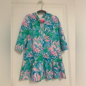 Lilly Pulitzer Bathing Suit Coverup Dress with Hood